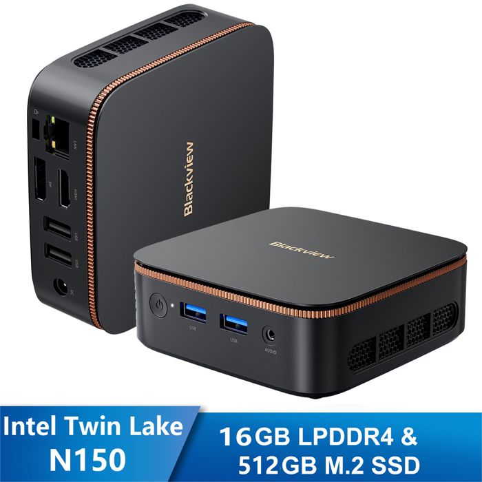 Mini PC – Blackview – MP20 – Intel Twin Lake N150 3.6GHz – 16 Go RAM – 512 Go SSD – Wifi 6
