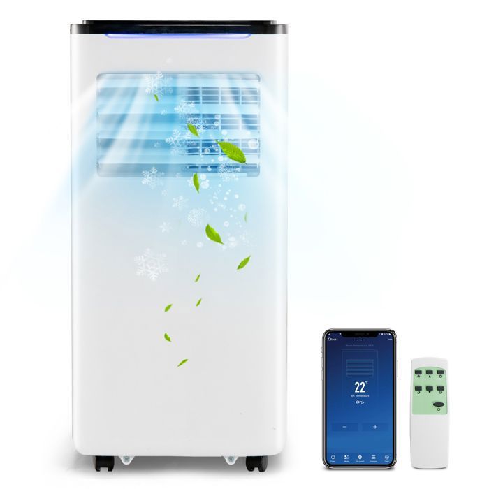 GOPLUS Climatiseur Mobile Silencieux 9000 BTU avec évacuation APP — free download