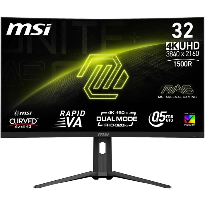 Moniteur de jeu MSI MAG 321CUPDE 31.5 4K UHD Incurvé 160Hz