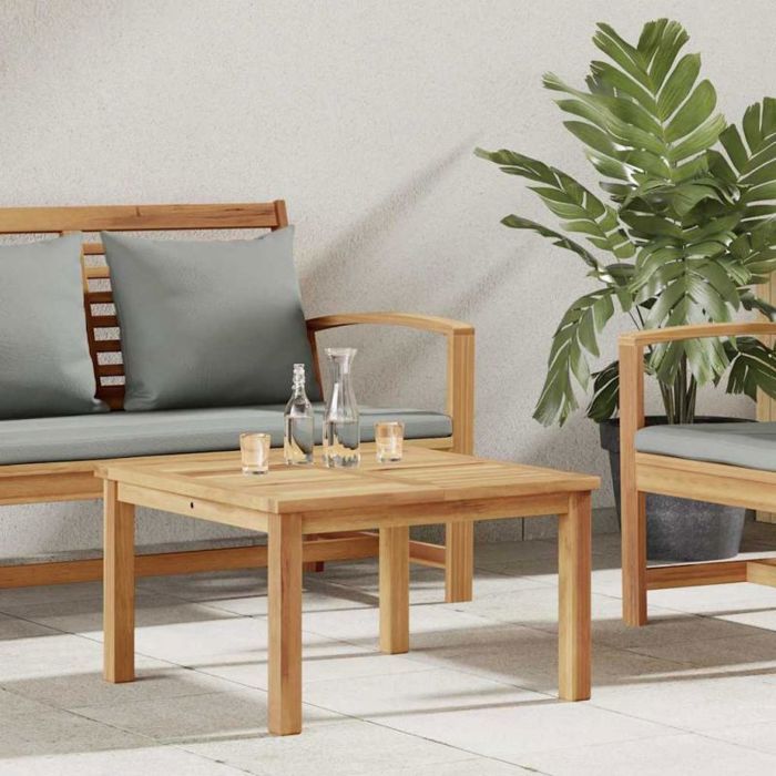 VIDAXL Table basse de jardin en teck massif 60 x 60 x 36 cm - Carrée Marron