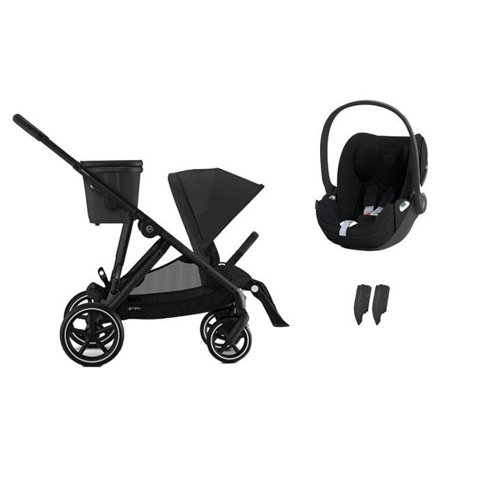 CYBEX - Poussette Duo Gazelle S + Cloud T Moon Black
