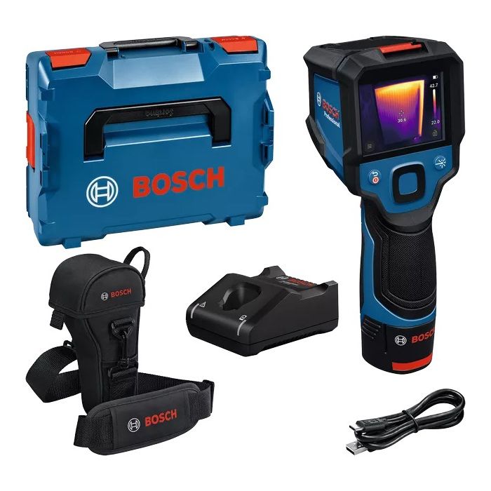 Caméra thermique rechargeable Bosch GTC 12V 450 13 Plage de mesure 20°C à +450°C Précision ±2°C USB C