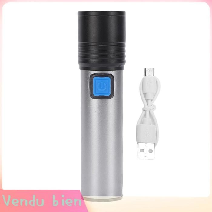 Petite lampe de poche mini lampes de poche de camping à LED avec 4 modes de lumens élevés lampe de poche à mise au point réglable