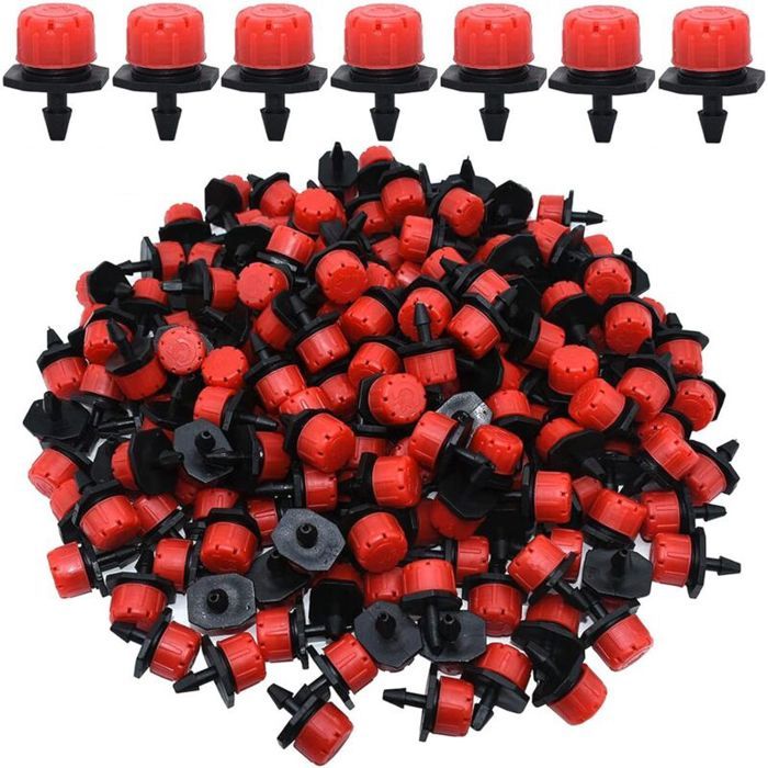 150Pcs Goutteurs Irrigation Goutte à Goutte dripper Buses de Gicleurs Émetteur Jardin Arrosage Goutte à Goutte Automatique 360°Ré