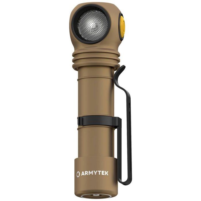 ArmyTek Wizard C2 Pro Sand White LED Lampe de poche avec clip ceinture à batterie 2500 lm 115 g