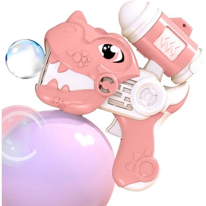 SYNCFUN Pistolet à Bulles Dinosaure – Machine à Bulles Avec Recharge – Jouet Extérieur Pour Enfants, Filles, Garçons – Idéal Fête, été, Anniversaire