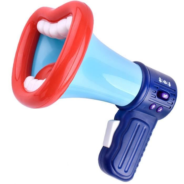 Itian Microphone Karaoké Enfant - Enregistrement, Voix Transformée, Lumières, 21cm - Piles AAA Non Incluses