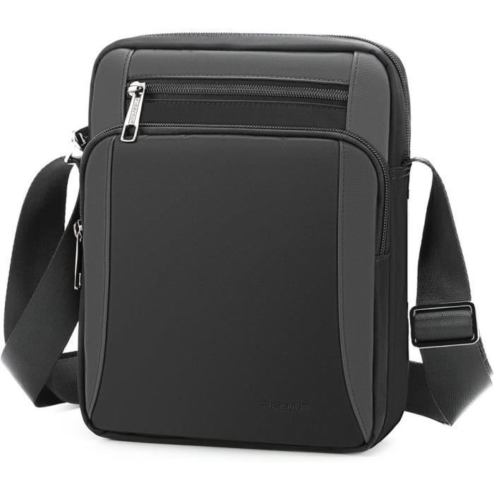 Sacoche Tablette 11 Pouces Simtop - Bandoulière Étanche IPad Pro Air Organiseur Gris
