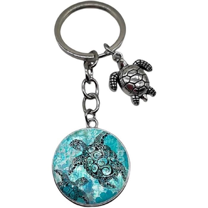 Bijou De Sac à Main - Tortue Avec Cristaux Et Strass Sur Métal Argenté - Neuf