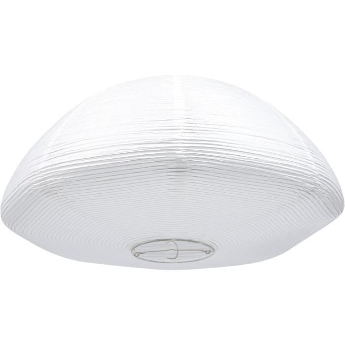 Abat-jour Rond Blanc Lot 3 Lanternes Papier Blanches 20cm - Décoration Mariage Ou Déco Maison Style Bohème Abat-jour DIY Créatif