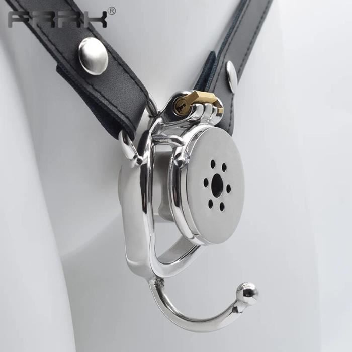 Cage De Chasteté BDSM En Acier Inoxydable Avec Serrure - Neuf, Colis Discret