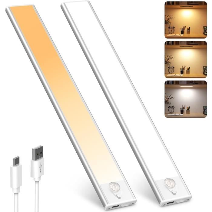 Lampe De Placard LED Voinee Care - 3 Couleurs, Intensité Réglable, Détection Mouvement, USB