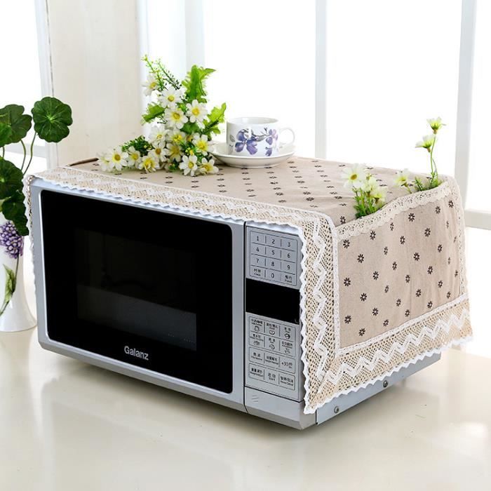 Housse De Protection En Lin Housse Pour Micro Ondes Hotte Pour Four A Micro Ondes Serviette Pour Micro Ondes Avec Sac De Rangement Achat Vente Anti Projection Housse De Protection En Lin Cdiscount