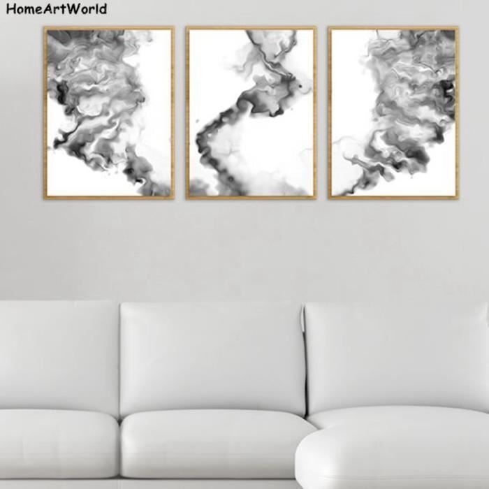 Peinture à l'encre chinoise vintage, chambre à coucher peinture de  décoration d'étude, peinture noir et blanc sans cadre - Achat / Vente  tableau - toile - Cdiscount