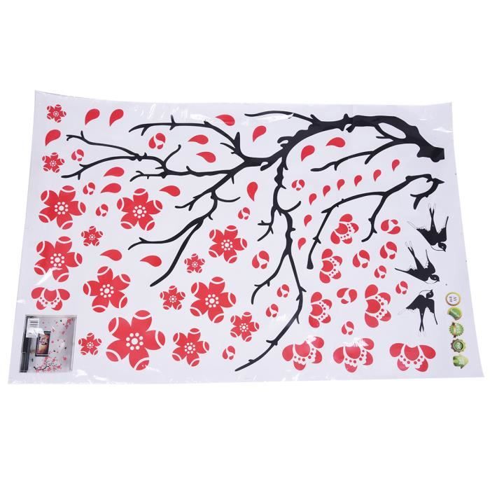 Autocollant Mural Grande Taille Branche Fleur De Cerisier - Décalcomanie Vinyle X-Large, Neuf, Design RUI25