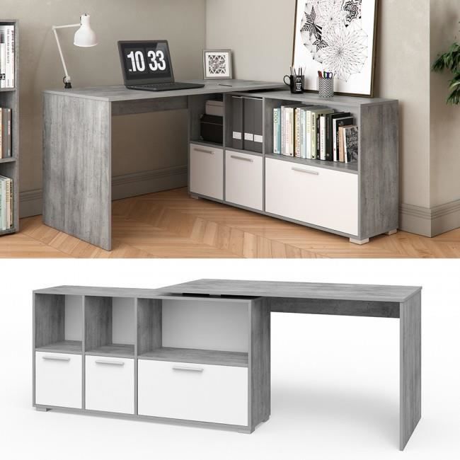 Rehausse Tv Blanc Rehausse Bureau Bureau Beton Blanc Achat Vente Bureau Rehausse