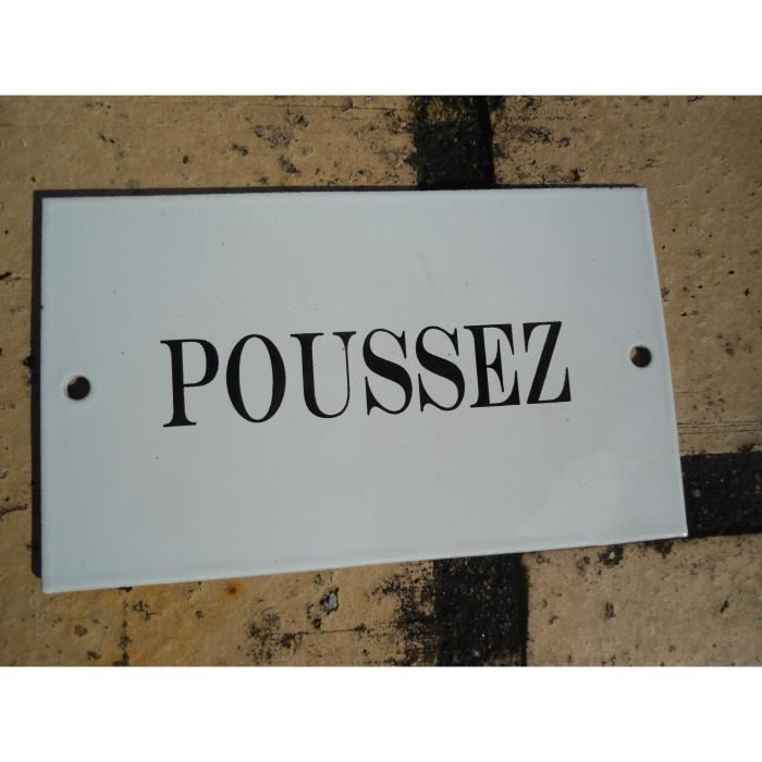 Plaque De Porte Émaillée "Non Fumeur" - Émail Véritable 800°C, Fabriquée En France, Neuve