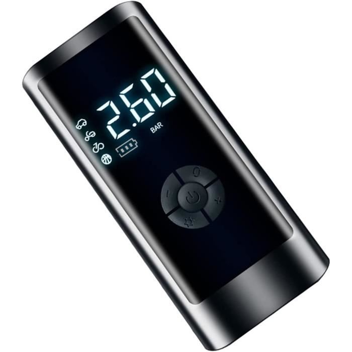 Pompe à Air Portable Sans Fil - Gonfleur De Pneus Numérique 120W, Pour Voiture, Moto, Vélo, Maison Et Voyage D'urgence