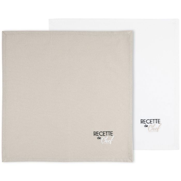 Lot De 2 Serviettes De Table Réutilisables Planche De Surf Vintage Turquoise - 45,7x45,7 Cm