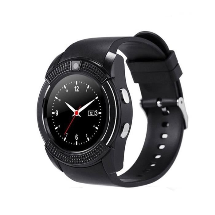 Montre Connectee Compatible Huawei Y7 19 Melelilya Smart Watch Bluetooth Avec Camera Compatible Samsung Huawei Sony Cdiscount Telephonie