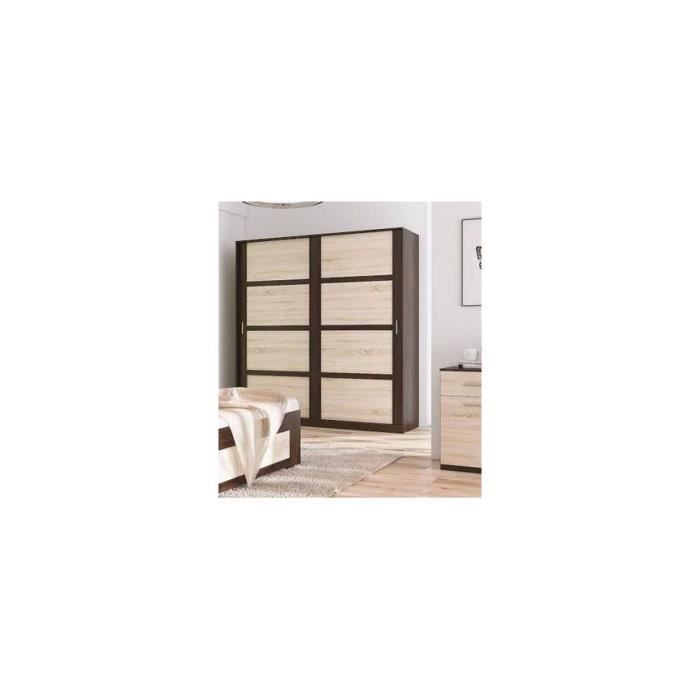 Armoire Liva Wenge 200 X 210 X 65 Cm Chambres Adultes Achat