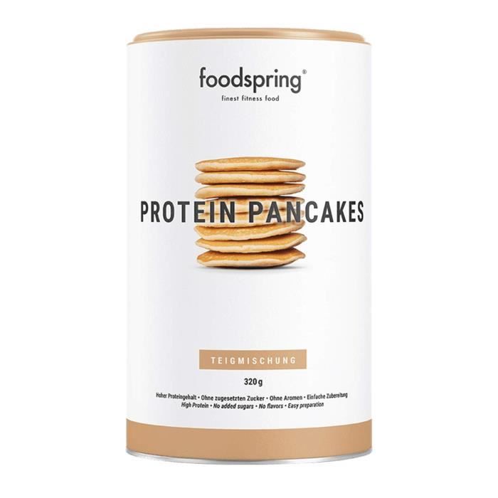 Foodspring Mix pour Pancakes Proteines, 320g, 6 fois plus de proteines que les preparations traditionnelles - Cdiscount Sport