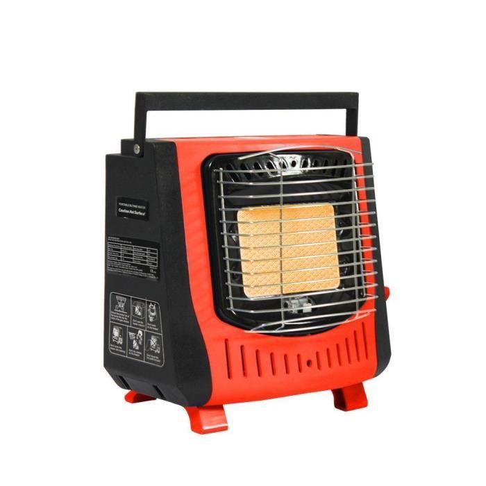 Chauffage Portable pour tentes de Camping au Butane en Plein air R/échaud de Camping Portable Gaz liqu/éfi/é /à Double Usage Multifonctionnel avec poign/ée Chauffage