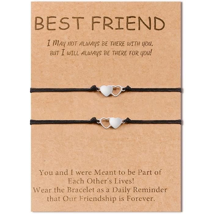 Cadeau anniversaire femme amie bracelet personnalisé Best Friends