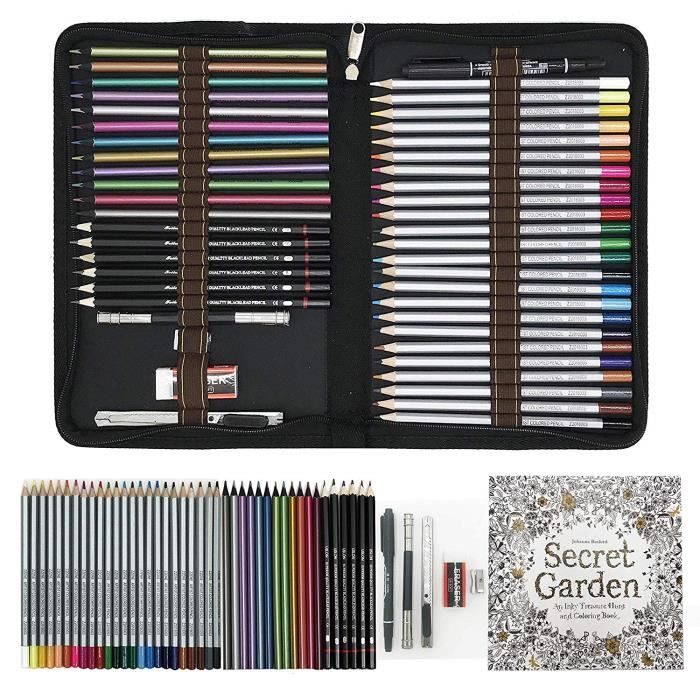 Crayon de Couleur Professionnel pas Cher Set pour livres de coloriage
