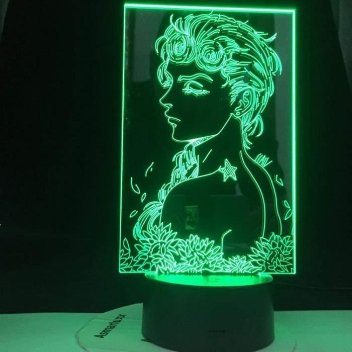 Lampe Illusion 3d Led Veilleuse Dessin Anime Jojo Bizarre Aventure Art Capteur Tactile Colore Chambre Decor Lam Cdiscount Puericulture Eveil Bebe