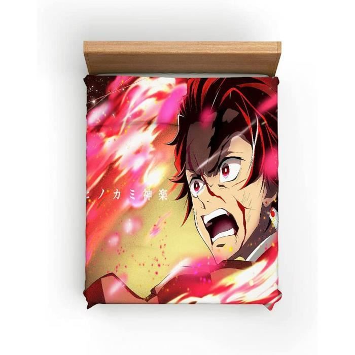 Parure De Lit Kpop Demons - Housse De Couette Microfibre Douce 200x200cm + Taies D'Oreiller