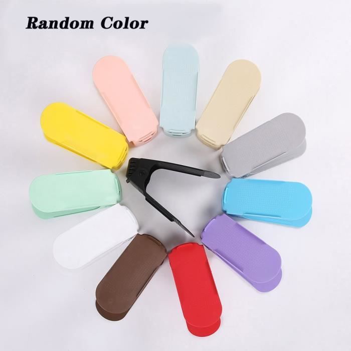 Meuble à chaussures,10 pièces réglable étagère à chaussures organisateur chaussures stockage Support Support gain - Type colorful