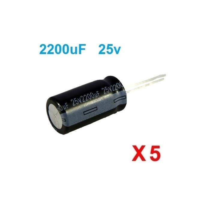105°C FAIBLE IMPEDANCE 25 V LOT DE 20 CONDENSATEURS 470µF