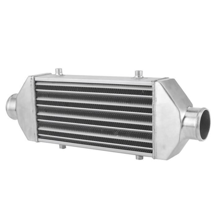 Turbo Intercooler à montage avant Turbo Intercooler 18,1 x 11 x 3 pouces Structure de plaque de barre Accessoire de voiture universel 