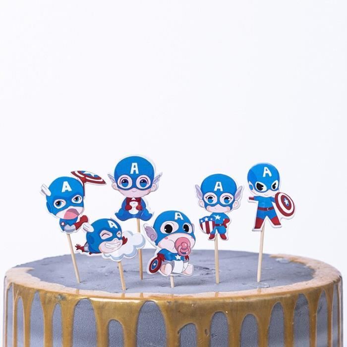 Decoration De Fete 24 Pcs Paquet Super Mario Bros Theme Decorer Anniversaire Figurine Pour Gateau De Fete Avec Des Batons Type O Cdiscount Maison