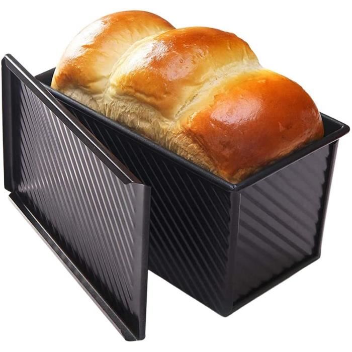 Moule à Pain Pullman Anti-adhésif Avec Couvercle – Capacité 0,5 Kg – Dimensions 22,5 X 11 X 9,5 Cm – Pour Pain Carré Et Toast