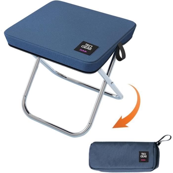 Tabouret Trépied Pliable Pour Extérieur - Chaise De Camping/Pêche Léger - Tissu Oxford Et Acier - Vert