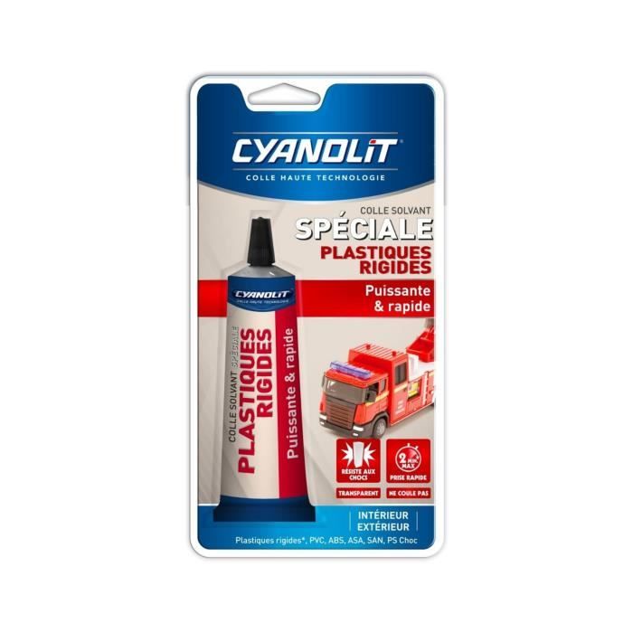 Cyanolit colle plastique prise rapide tube 50ml