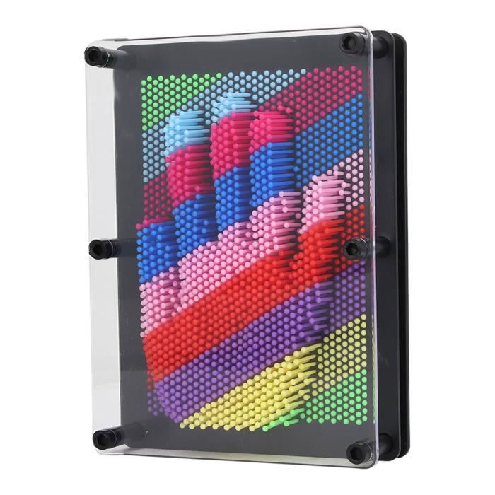 Meilleurs prix pour Jouet d'art d'épingle 3D 3D Pin Art Jouet Coloré En Plastique Pin Art Conseil Sculpture Aiguille Art Jouet Classique