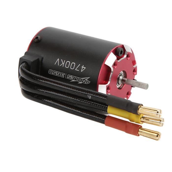 KIMISS Moteur sans balais RC Moteur sans balai 3650 4700KV Moteur sans balai supersonique à 4