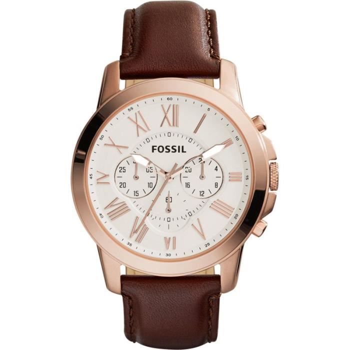 Montre Homme Fossil Chronographe FS4991 - Cdiscount Bijouterie