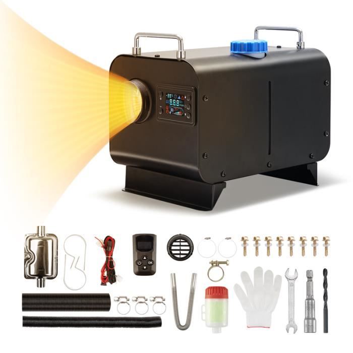 Chauffage Diesel XDOVET 8,3KW - Bluetooth, 12V/24V - Idéal Voiture, Fourgon, Camping-car, Camion Et Intérieur