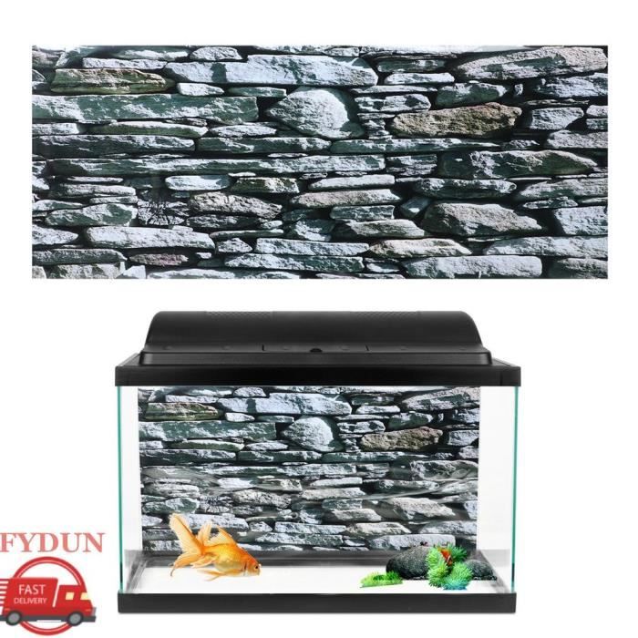 Meilleurs prix pour FYDUN Autocollant décoratif aquarium Fond Affiche décorative peintures de jalluling animalerie decoration 122 * 50cm