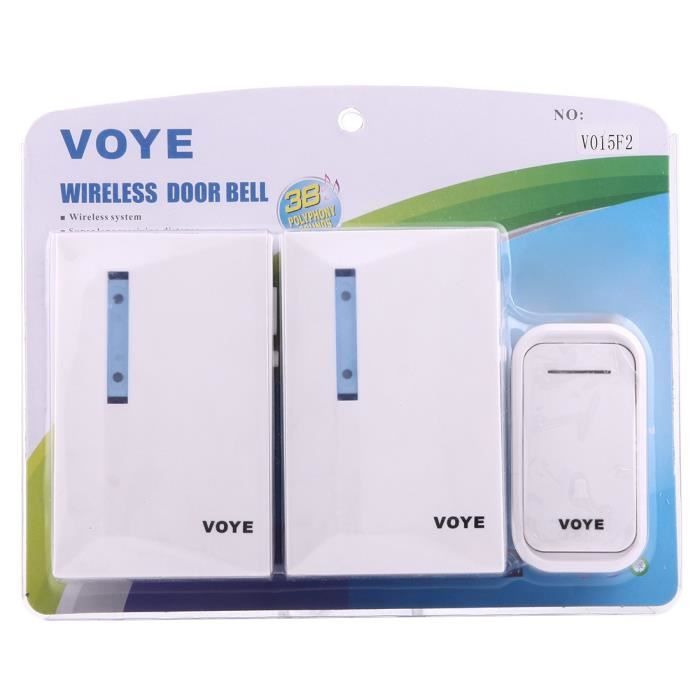 Sonnette Solaire Sans Fil – 52 Sonneries – Réglage Volume – étanche – Intérieur/extérieur