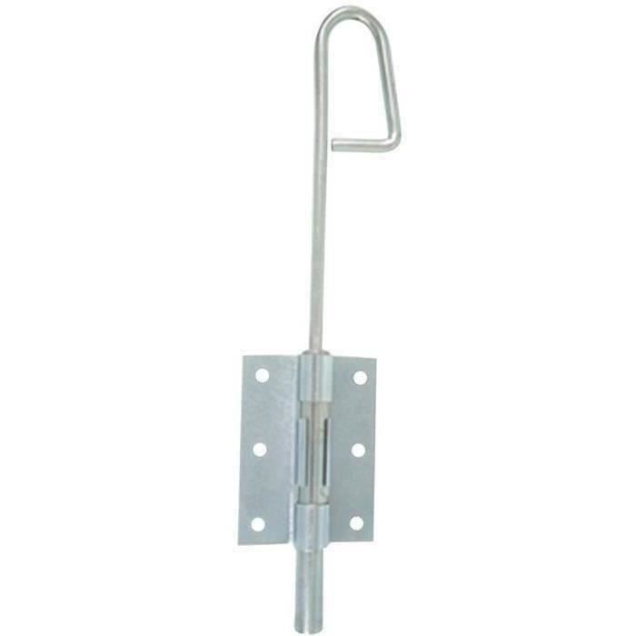 Verrou baionnette 16 l.400mm zingué blanc