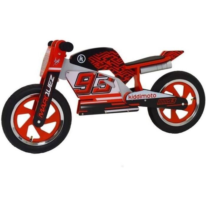 Draisienne moto Marc Marquez - KIDDIMOTO - Rouge - Enfant - 3 ans