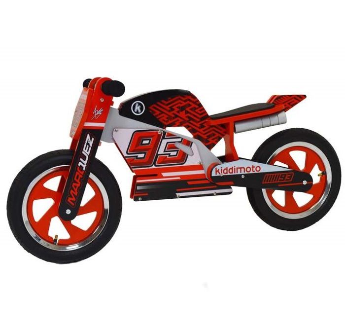 Draisienne moto Marc Marquez - KIDDIMOTO - Rouge - Enfant - 3 ans