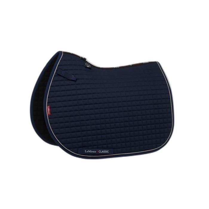 Tapis De Selle ANIMO WAROBI Navy – Dressage – Collection Limitée, Absorbant, Respirant, Doublure Coton – Tailles Disponibles