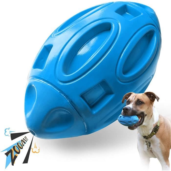 Leytn® Jouets chien Jouet à mâcher pour chien Balle à mâcher en caoutchouc avec son de couinement pour chiens moyenne grande