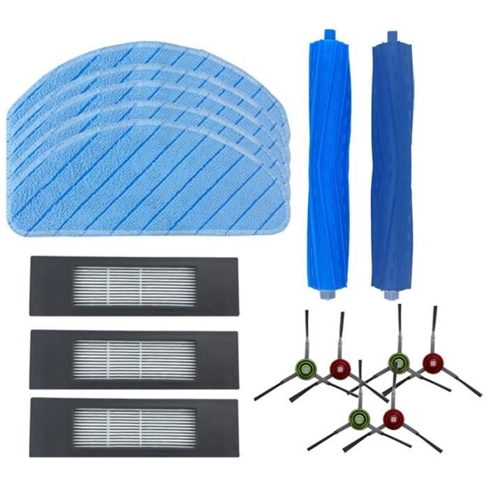 Chiffon Filtre de Rechange Ensemble d'accessoires pour Robot Aspirateur Ecovacs DEEBOT OZMO T9